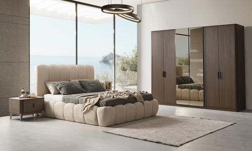 Aura Yatak Odası Takımı - Kahve