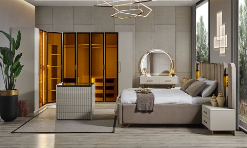 Gold Line Giyinme Odası Takımı